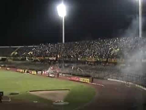 "FERNANDEZ VIAL vs COLO-COLO,"COPA CHILE 2008",Segunda Fase" Barra: Furia Guerrera &bull; Club: Fernández Vial