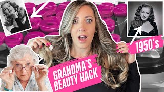 Vintage Bouncy Curls💁‍♀️ | Hot Rollers Tutorial