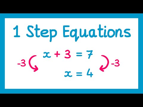 Linear Equations (One step) - GCSE Maths