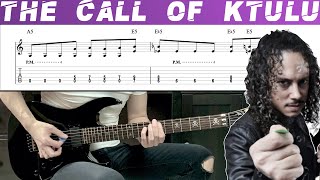 METALLICA - THE CALL OF KTULU (Guitar cover with TAB | Lesson)