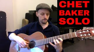 Chet Baker Solo On Guitar - Do It The Hard Way