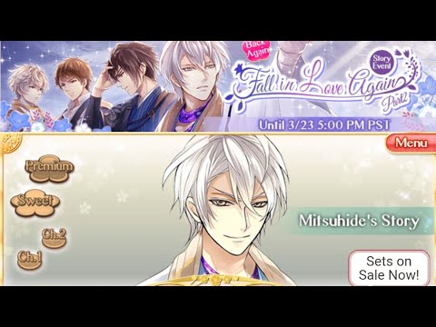 Ikémen Sengoku Act2 EN: Mitsuhide Akechi [Falling in Love Again 2]Premium Ending•Not Fin💖🏵️💔