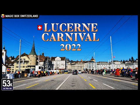 Lucerne 5.3K 🇨🇭 Carnival 2022 Ep#1 - Lozärner Fasnacht in Luzern Switzerland