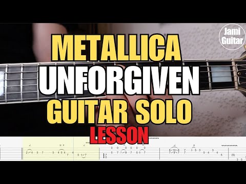 Metallica - Unforgiven Guitar Solo Lesson - Slow & Tabs