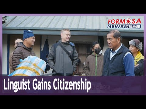 Bunun language expert from Belgium gains Taiwanese citizenship