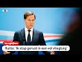 TERUGKIJKEN Rutte: 'Je kan veilig vliegen'