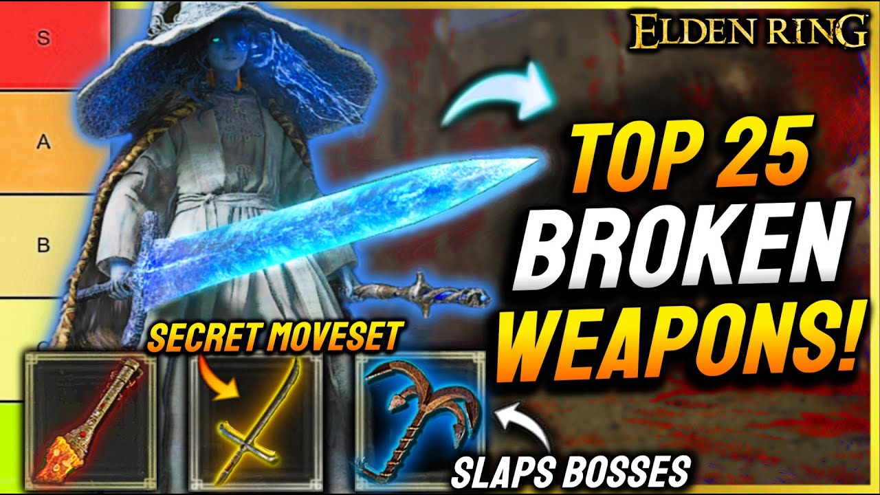 Elden Ring: NEW TOP 25 BEST WEAPONS Ranked in 2024