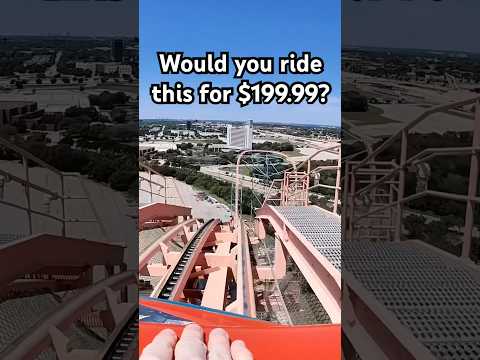 ⚠️Would you ride the #Titan at Six Flags Over Texas for $199.99? #rollercoaster