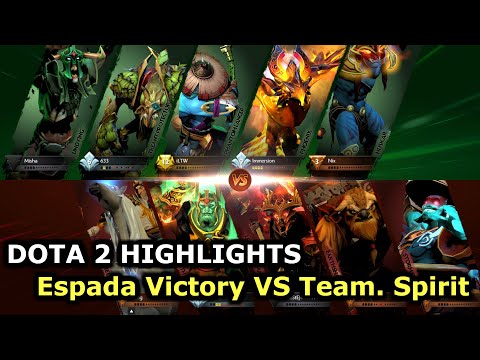 Espada Victory vs Team. Spirit | Dota 2 Highlights