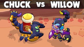 CHUCK vs WILLOW 🦂 1vs1 🦂  Brawl Stars