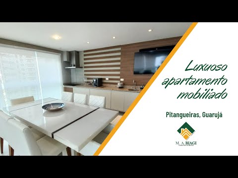 Apartamento de luxo com 3 quartos, 152m², à venda em Guarujá, Pitangueiras