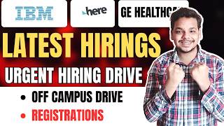 IBM , Here , GE Hiring Announced | Off Campus Job Drive | 2026, 2025 Batch Hiring | Fresher Jobs