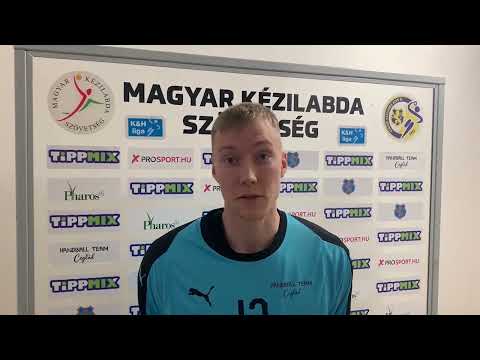 Aleksza Tamás nyilatkozik a Budai Farkasok elleni mérkőzés előtt