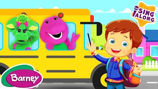 Wheels on the Bus | Brain Break for Kids | Barney Nursery Rhymes and Kids Songs