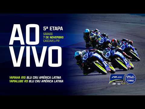 AO VIVO: Yamaha R15 e Yamalube R3 BLU CRU América Latina 2026 | 5ª etapa | Cascavel/PR