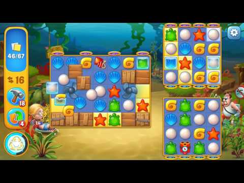 Fishdom level 516 Gameplay (iOS Android)