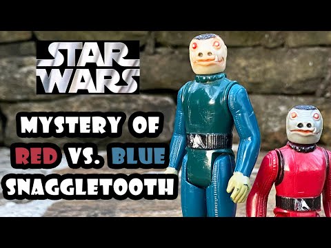 Blue vs. Red Snaggletooth vintage Star Wars Kenner action figures 1978 / 1979
