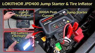 4-in-1 Car Jump Starter w/ Tire Inflator | LOKITHOR JPD400 Jump Starter
