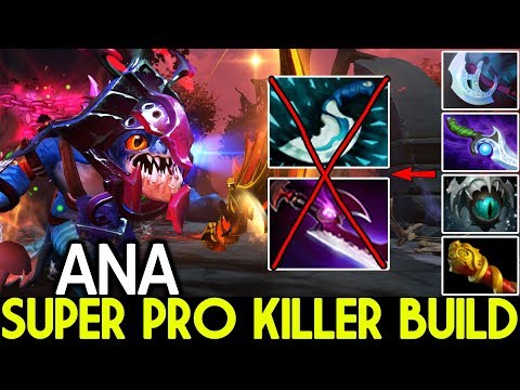 ANA [Slark] Super Killer Build Pro Player Style 25 Kills WTF Game 7.22 Dota 2