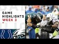 Colts vs. Eagles Week 3 Highlights | NFL 2018