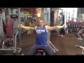 *adam400m* CHEST session at golds gym! 