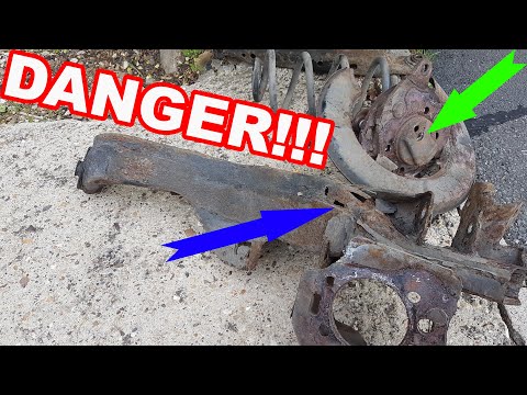 Nissan Qashqai J10 rusty rear suspension replacement.