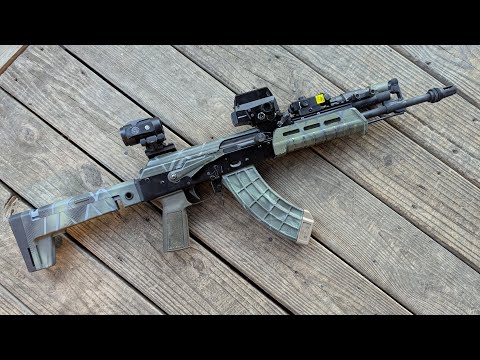 The MACK 7.62x39 Kalashnikov ..... My Preferred AKM Reddot And Magnifier Set Up