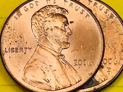 US Lincoln Pennies Worth Money - 2006 One Cent Coin United States