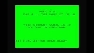 CoCo Miniature Golf for the TRS-80 CoCo
