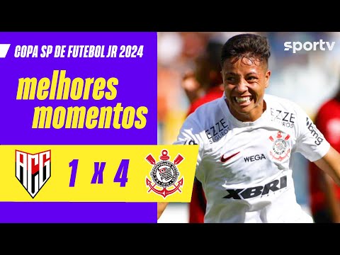 Gols e lances de Atlético-GO x Corinthians