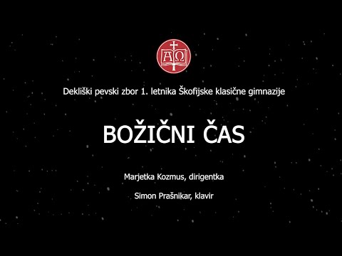 Božični čas - Dekliški zbor 1. letnika Škofijske klasične gimnazije