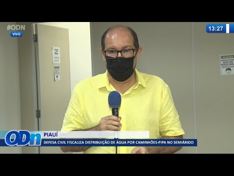 Defesa civil fiscaliza distribuição de água por caminhões pipa no semiárido 25 08 2021