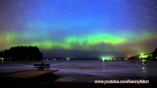 preview picture of video 'Northern Lights Falun Sweden 19feb 2015'