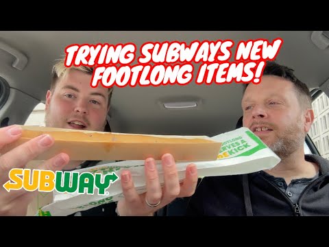 TRYING NEW SUBWAY FOOTLONG MENU!