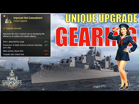 USS Gearing Unique Upgrade/Legendary Mod – Stealthy Assassin or Overrated? | 4 Replays