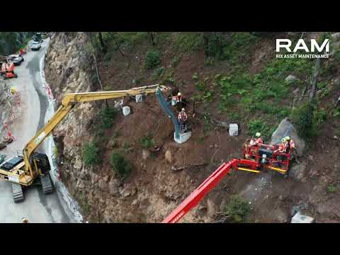 RIX ASSET MAINTENANCE (RAM) Rope Access Rockfall Protection Brand Video