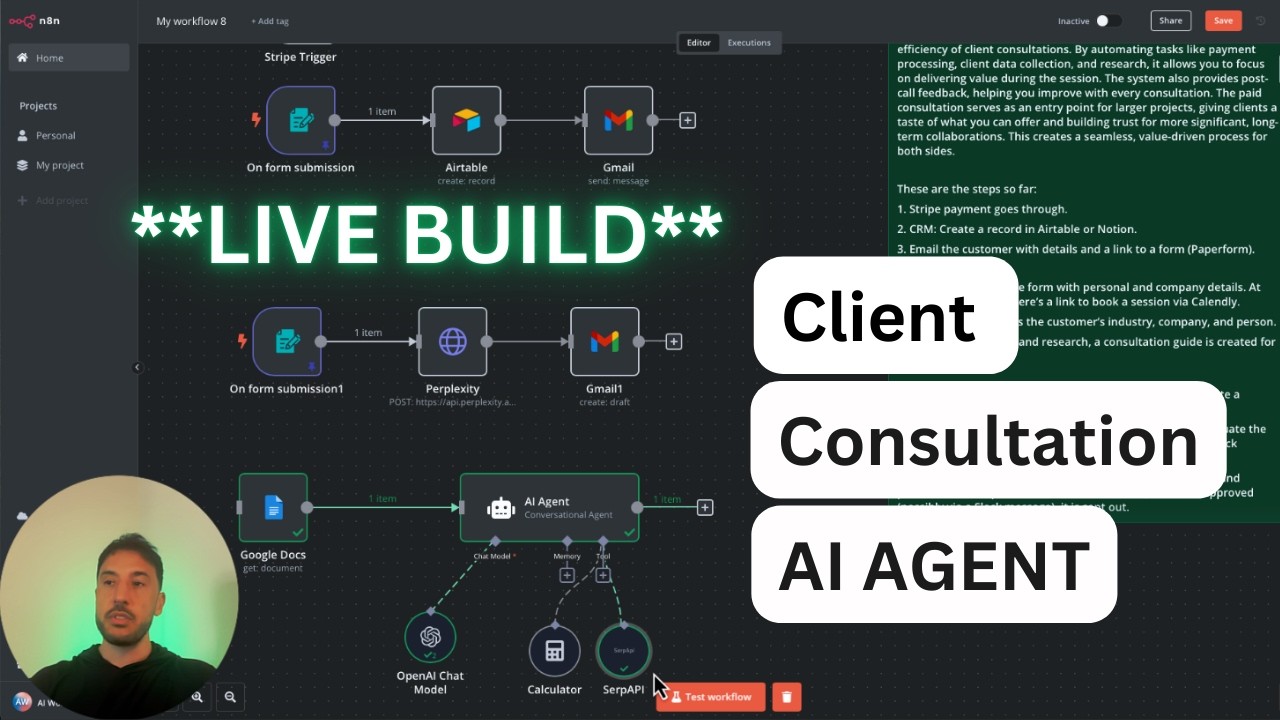 LIVE BUILD: Watch me build AI Agent from scratch (NO CODE)
