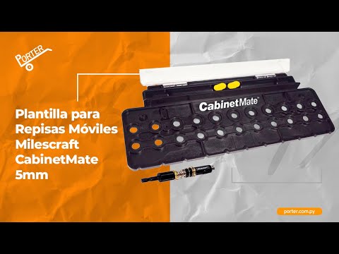 porter.com.py - Plantilla para Repisas Móviles Milescraft CabinetMate 5mm