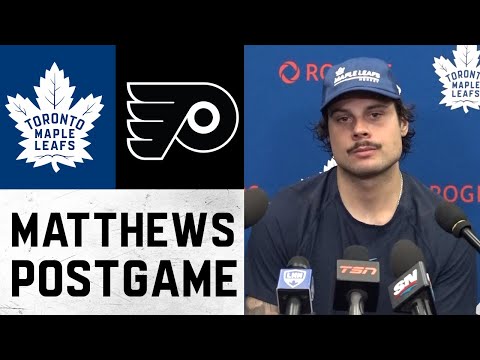 Auston Matthews Post Game ' Toronto Maple Leafs @ Philadelphia Flyers - November 10, 2021
