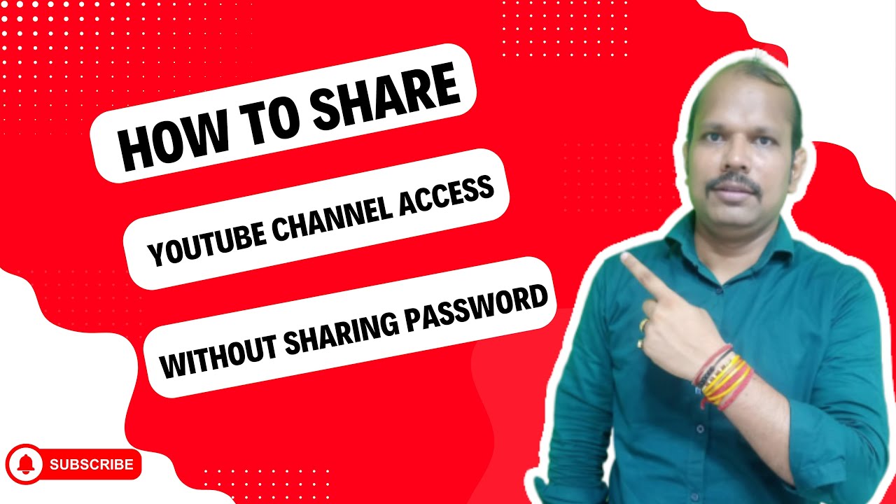 How To Share YouTube Channel Access Without Sharing Password  | Channel Permissions #youtube