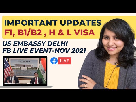 What are the latest F1, B1/B2, H and L visa updates for India applicants?