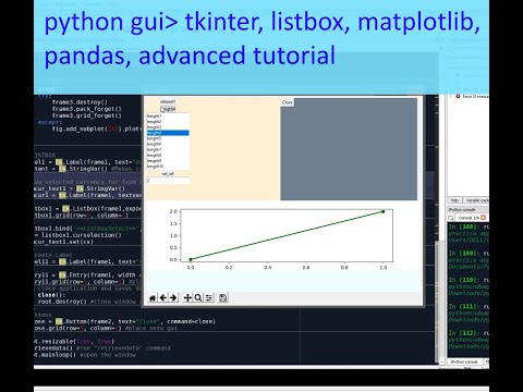 Advanced Python Gui Tkinter Matplotlib Pandas