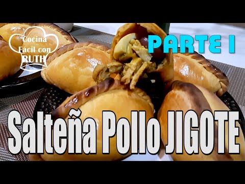 SALTEÑAS DE POLLO JUGOSAS Y RICAS. TÍPICAS DE BOLIVIA - JIGOTE Parte 1 de 3