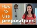 learn how to use english prepositions with jenniferesl lesson 1 introduction