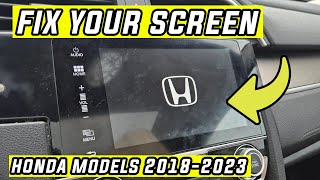 How to Fix Your Honda Dash Screen  2018-2023 Models