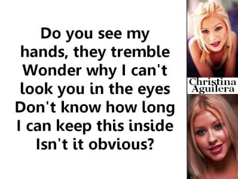 Christina Aguilera - Obvious (Lyrics On Screen)