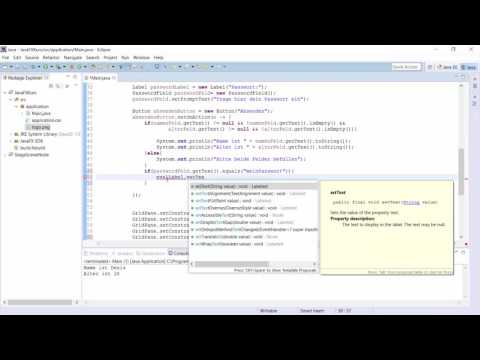 009 JavaFX 8 GUI - Tolle Benutzeroberflächen bauen - PasswordFields