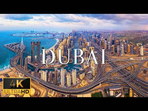 FLYING OVER DUBAI (4K UHD) - Relaxing Piano Music With Wonderful Nature Videos For Stress Relief