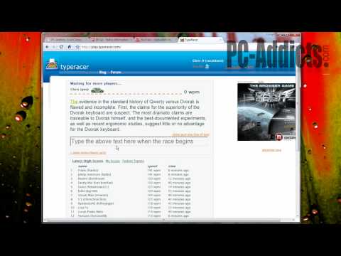 Part of a video titled TypeRacer - Online Typing Game - Race Your Friends! - YouTube