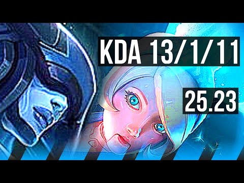 LISSANDRA vs ORIANNA (MID) | 13/1/11, Legendary | EUW Master | 25.23